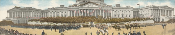 Teddy Roosevelt Inaugural souvenir postcard